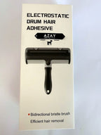 AZAY pet hair remover retail box front showing the roller and bidirectional bristle brush