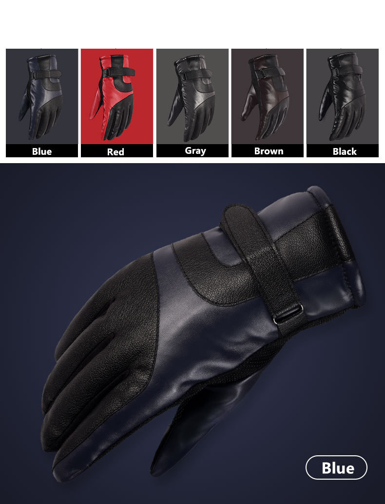Men's Winter Leather Gloves