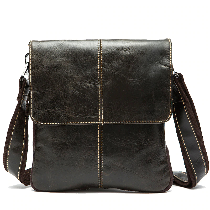 Stylish Leather Flapover Crossbody Bag - A.Z.A.Y