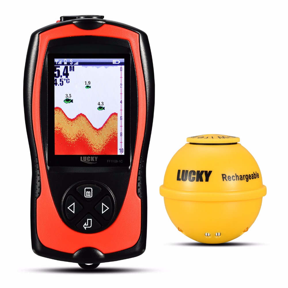 Rechargeable Wireless Sonar LCD Display Fish Finders