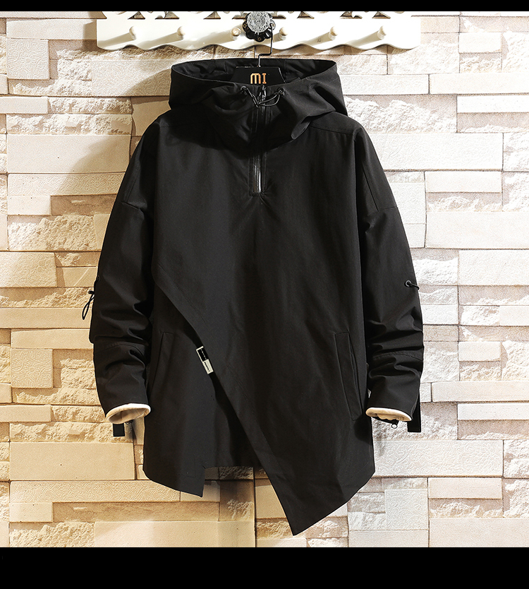 Men Windbreaker Hooded Cargo Jacket Mens Autum Winter Pocket 5XL Jacket Male 2023 Casual Streetwear Jacket Coats