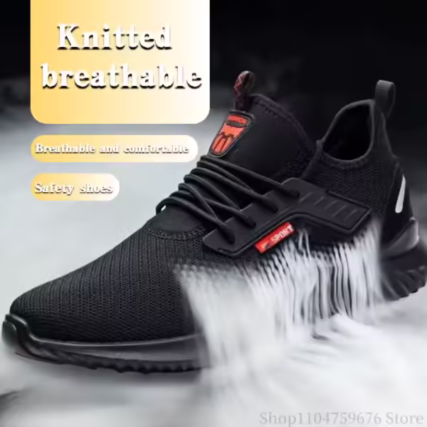 Braided Steel Toe Safety Shoes – Breathable & Durable