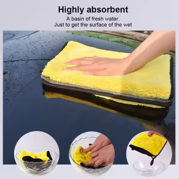 Microfiber Car Towel – 30x30/60cm Cleaning Cloth